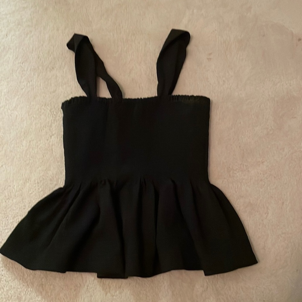 Black tank top